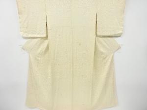 絞り流水に花模様小紋着物